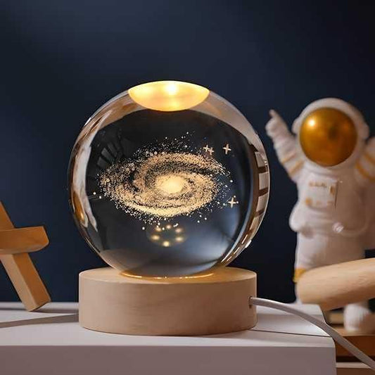 3D Crystal Lamp Ball | Elegant Decorative Lighting for Home & Office