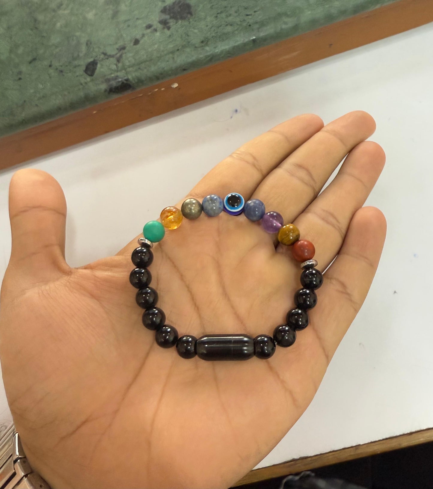 Super 9 Chakra Healing Stone Bracelet | Unisex Energy Beads for Men & Women