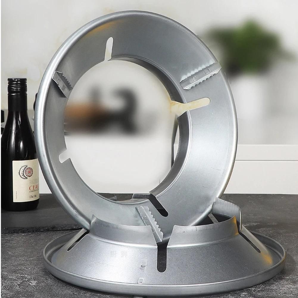 Gas Stove Cover Disk-Windshield Bracket Gas Stove Energy Saving Cover Disk Fire Reflection Windproof Stand (Pack of 2)