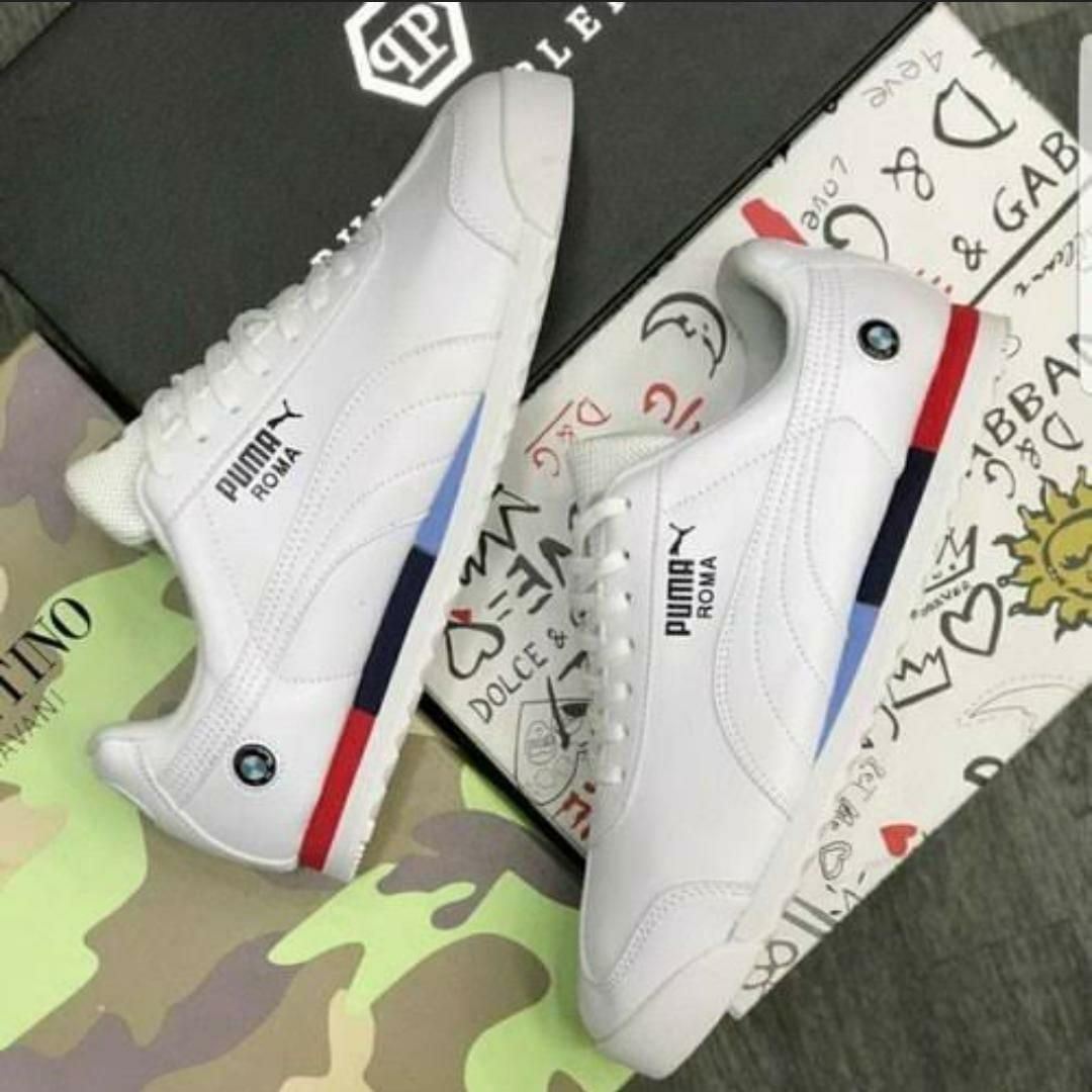 Men's Fashionable Daily Wear Casual Shoes – White, Laced Sneakers by Puma