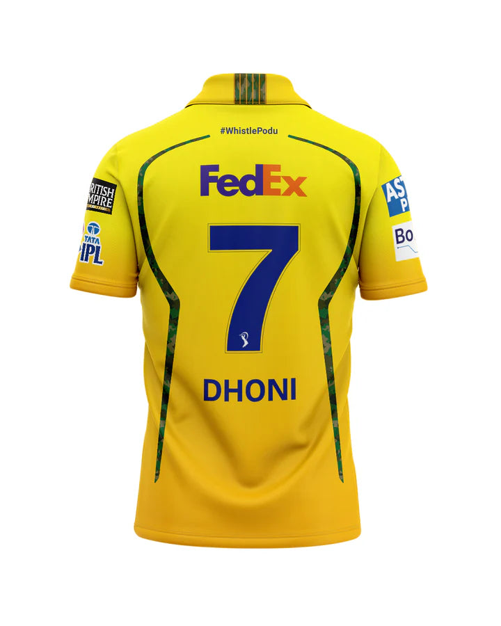 CSK Dhoni Jersey + Free Gift