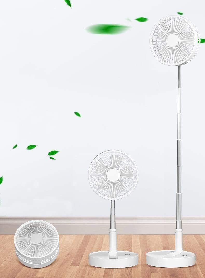 Adjustable Height Telescopic Rechargeable Standing Fan