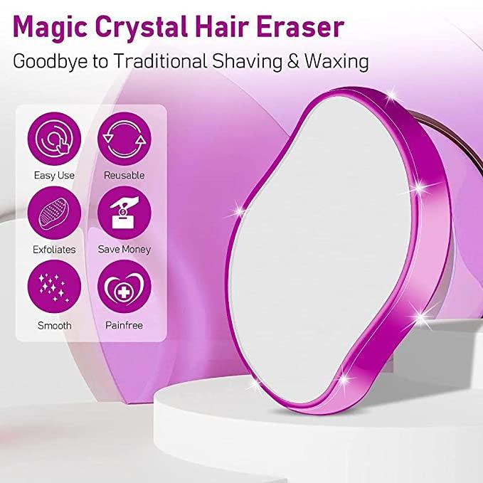 FLETIX Crystal Hair Eraser Stone – Painless, Eco-Friendly Hair Removal for Smooth, Radiant Skin