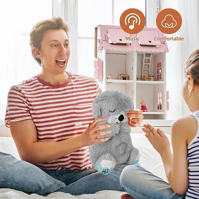 Breathing Plush Baby Sound Machine – Soft Toy with Music and Calming Motion