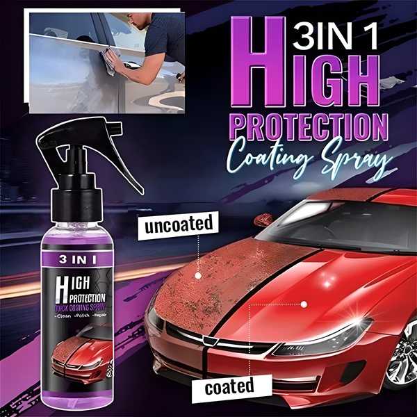 Hydrophobic Polish Nano Coating Agent – Ultimate Car Scratch Spray for Polishing, Protection & Shine (Pack of 2)
