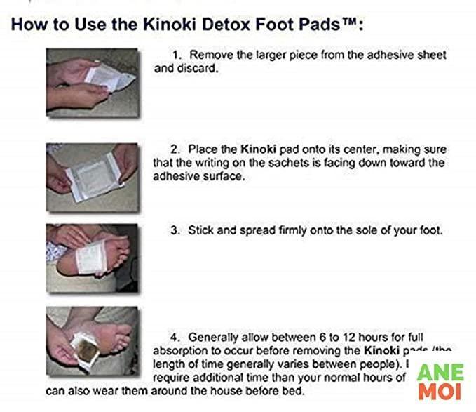 Detox Foot Patches for Body Stress Relief – Natural Herbal Overnight Foot Pads (10 Patches per Pack)