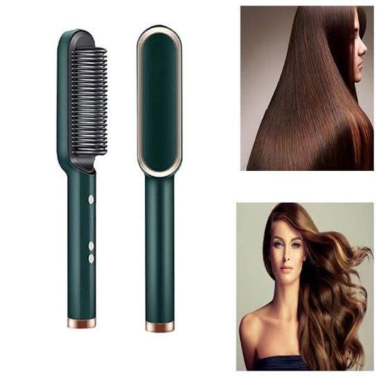 Professional Electric Hair Straightener Comb Brush – Effortless Styling with 5 Temperature Settings
