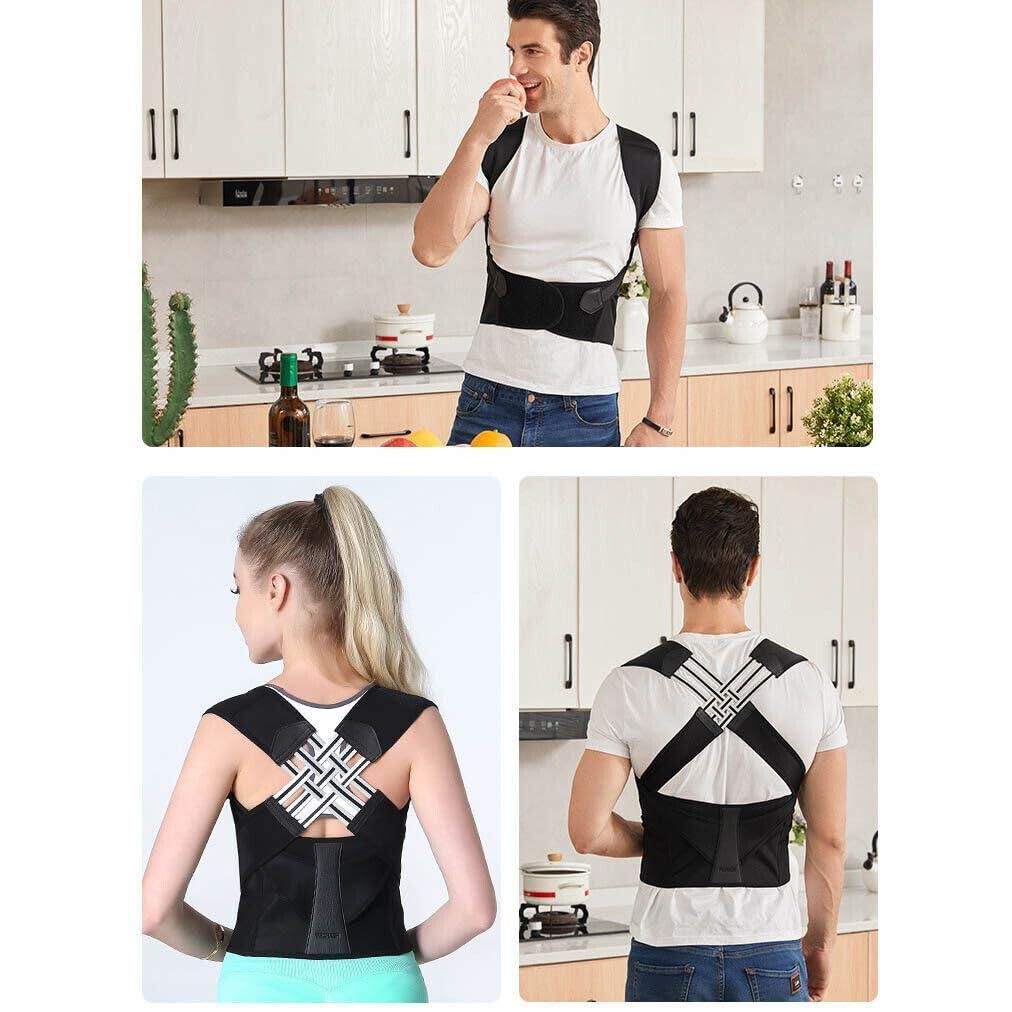 Adjustable Back Posture Corrector & Slouching Pain Relief Belt for Women & Men