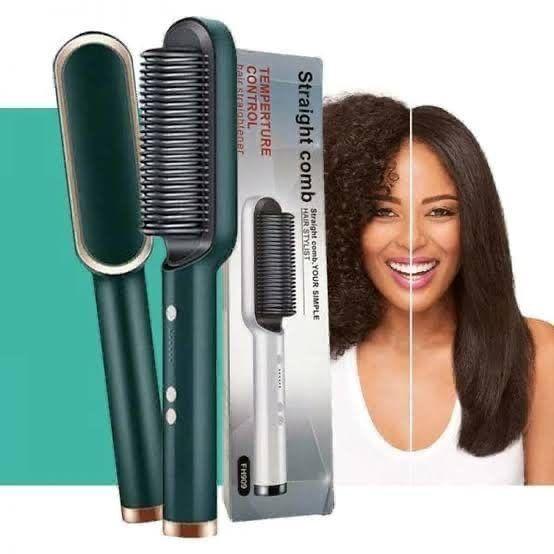 Professional Electric Hair Straightener Comb Brush – Effortless Styling with 5 Temperature Settings