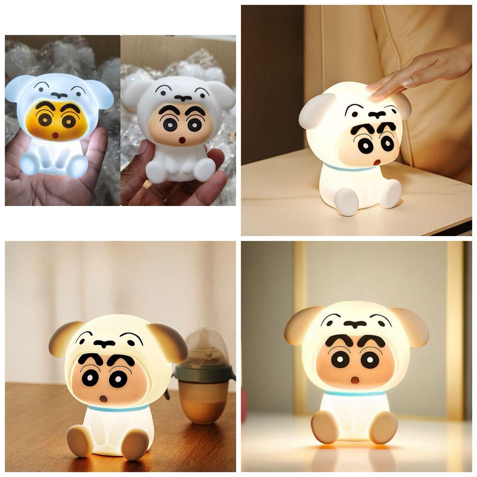 Crayon Shinchan LED Night Light Lamp – Soft Silicone Cartoon Mini Night Lamp