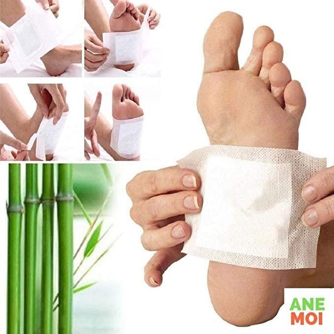 Detox Foot Patches for Body Stress Relief – Natural Herbal Overnight Foot Pads (10 Patches per Pack)