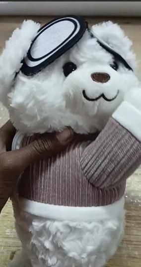 Cute Plush Bear Car Seat Back Tissue Holder – Hanging Cartoon Tissue Box