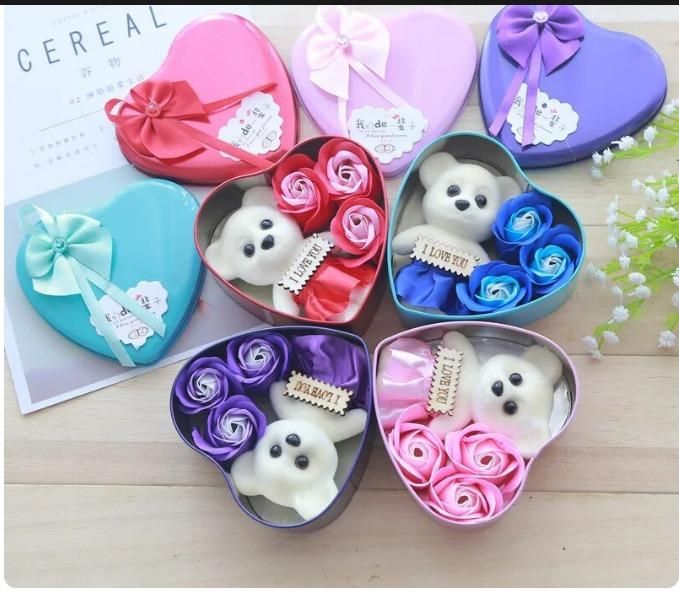 Bear Rose Gift Box – Valentine’s Special Romantic Rose Bear Gift