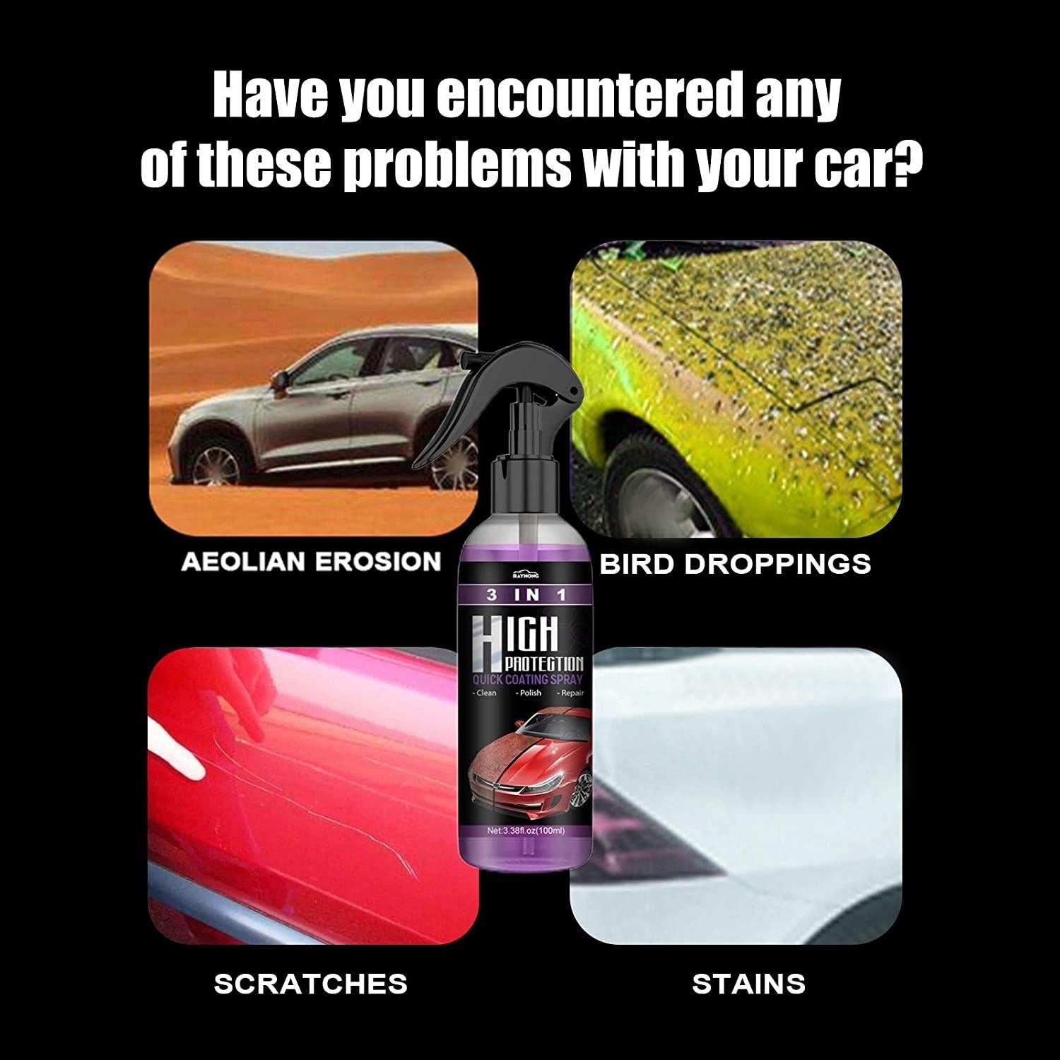 Hydrophobic Polish Nano Coating Agent – Ultimate Car Scratch Spray for Polishing, Protection & Shine (Pack of 2)