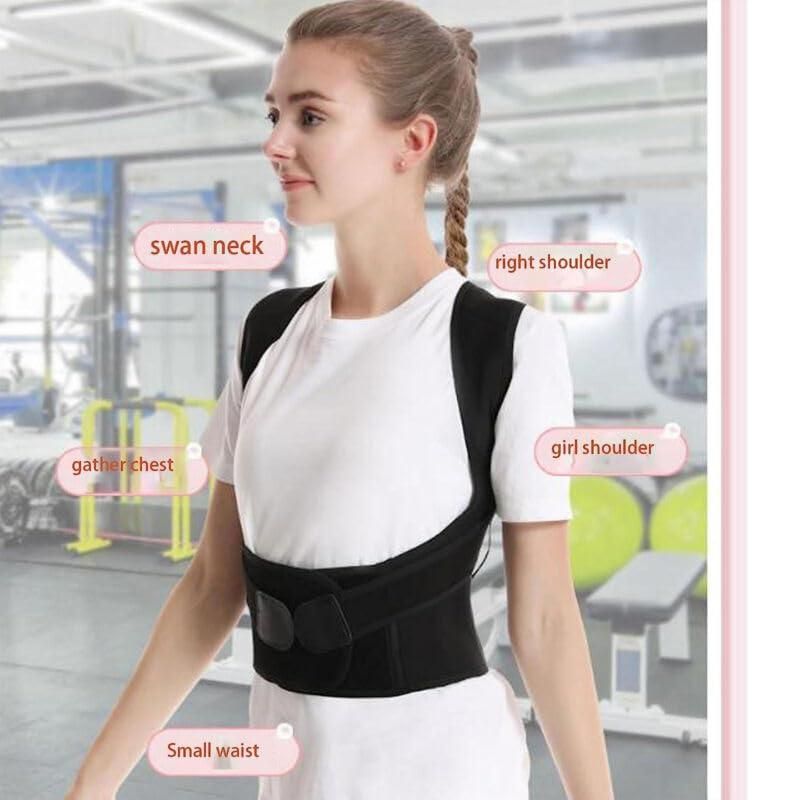 Adjustable Back Posture Corrector & Slouching Pain Relief Belt for Women & Men