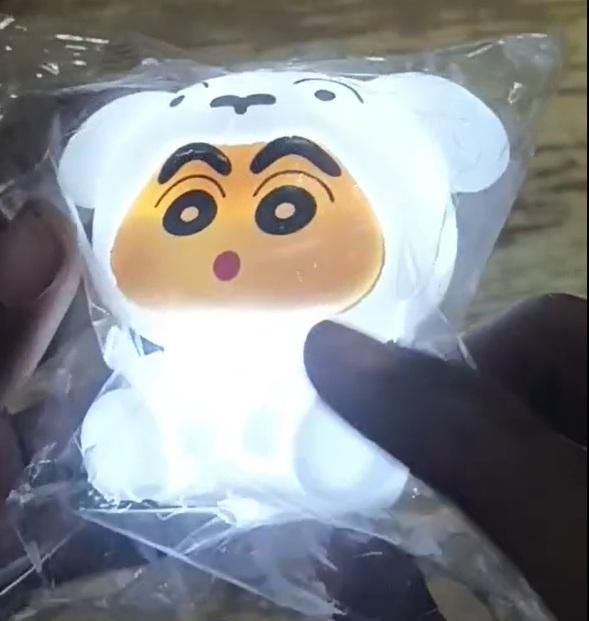 Crayon Shinchan LED Night Light Lamp – Soft Silicone Cartoon Mini Night Lamp