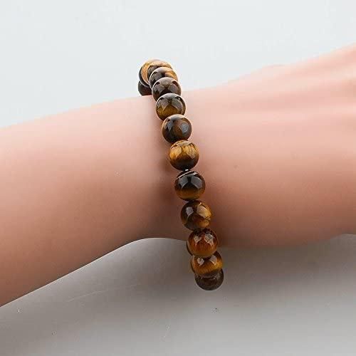 Tiger Eye Yellow Crystal Healing Stone Bracelet – Set of 2 for Men