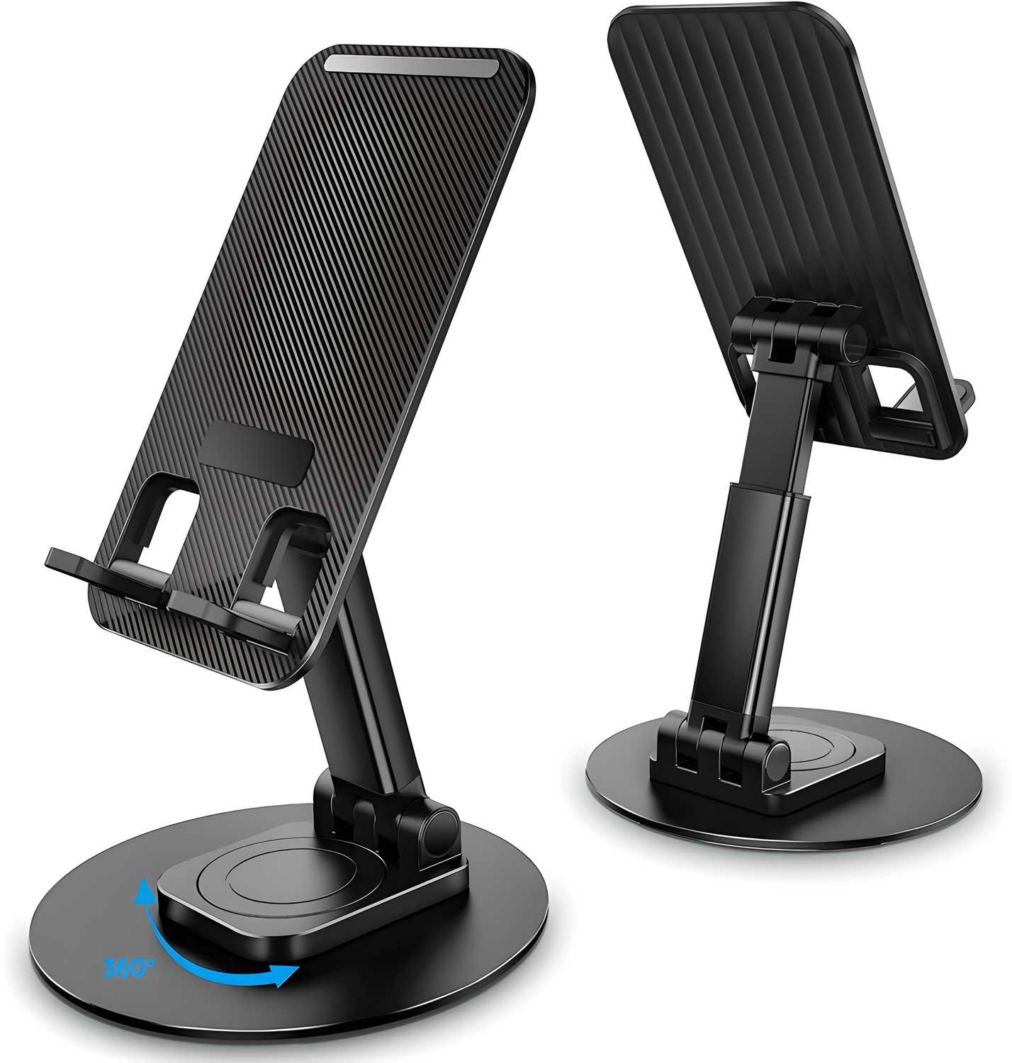 Mobile Phone Stand with 360° Rotation, Adjustable Height, and Angle