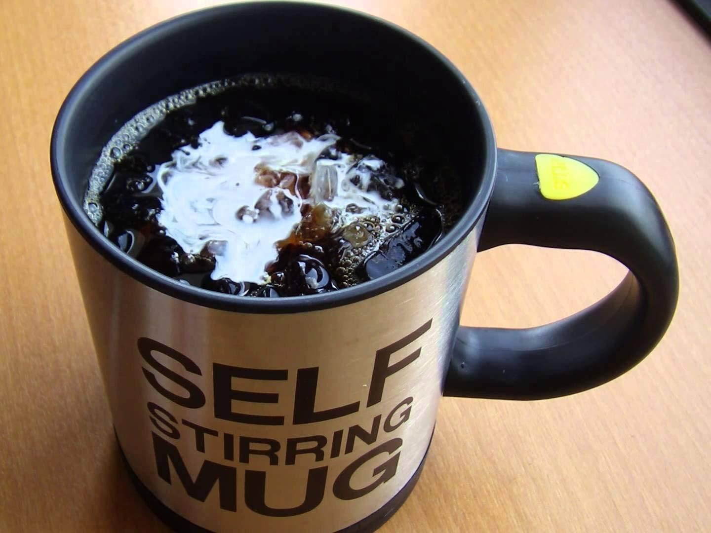 Self-Stirring Coffee Mug