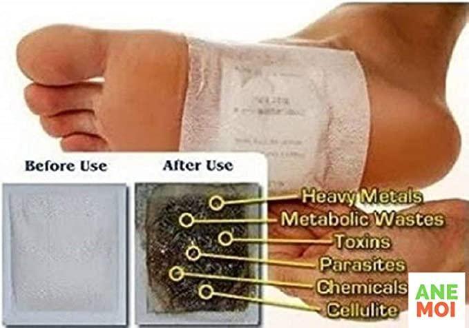 Detox Foot Patches for Body Stress Relief – Natural Herbal Overnight Foot Pads (10 Patches per Pack)