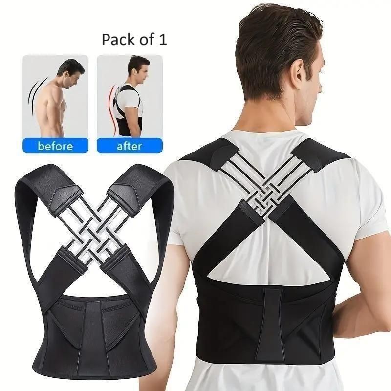 Adjustable Back Posture Corrector & Slouching Pain Relief Belt for Women & Men