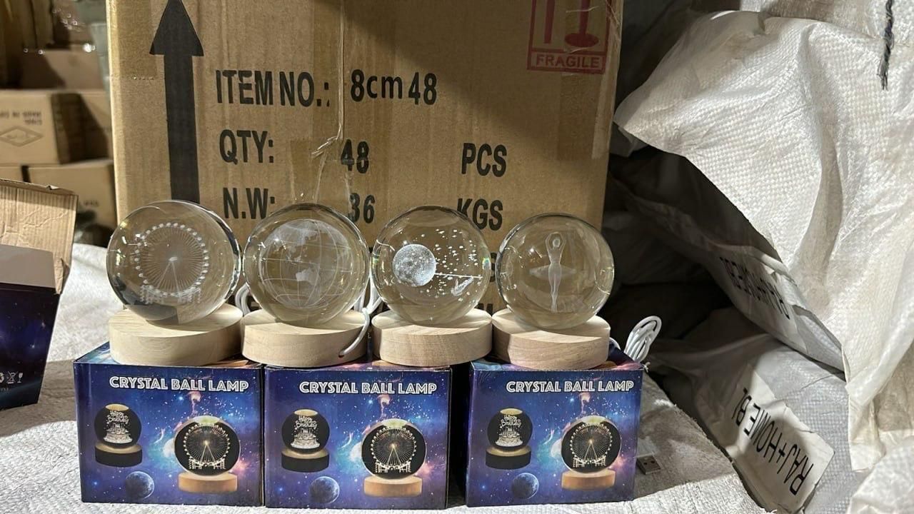 3D Crystal Lamp Ball – Elegant Assorted Designs