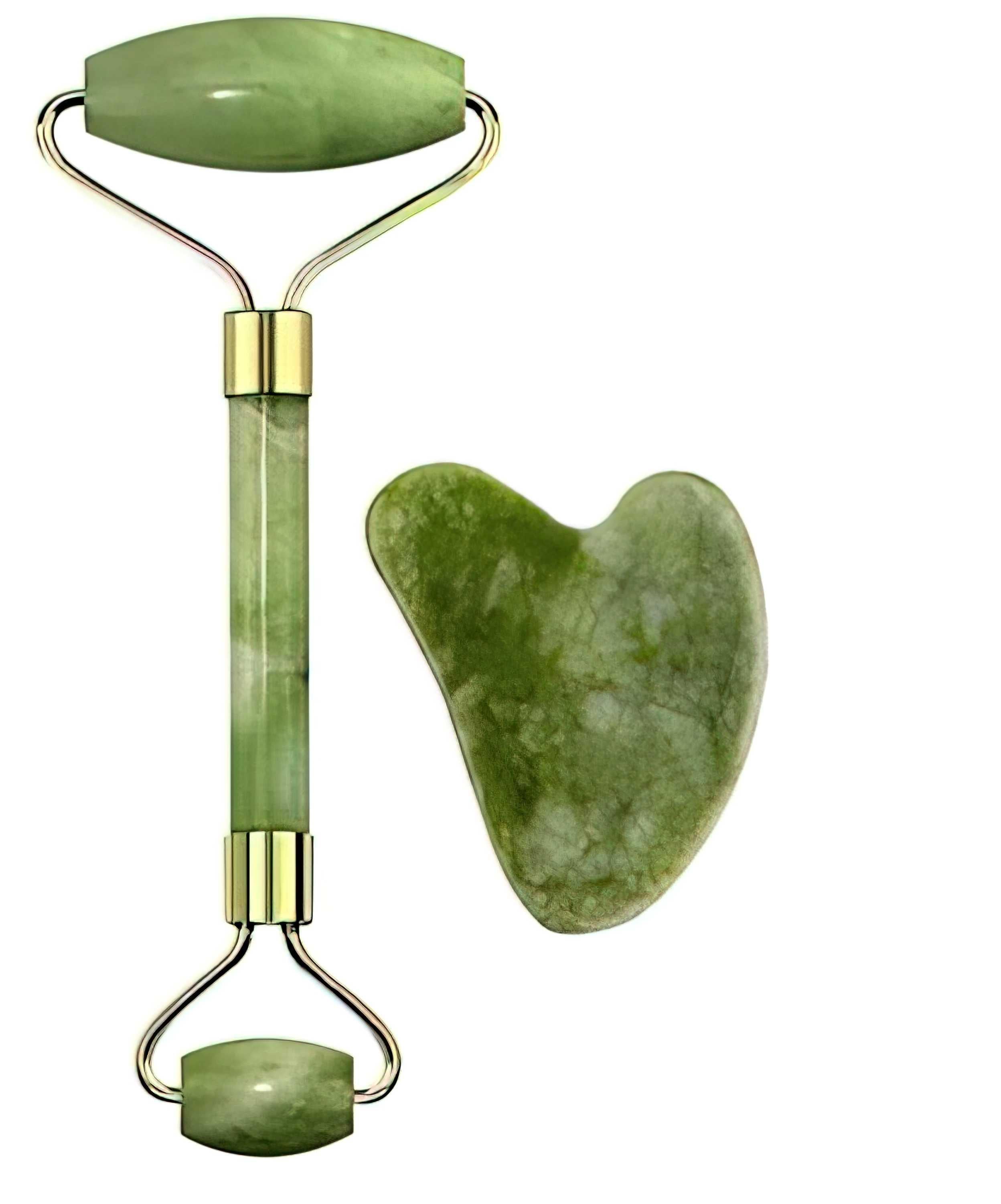 Smooth Facial Roller & Massager – Natural Jade Stone for Relaxing Skin