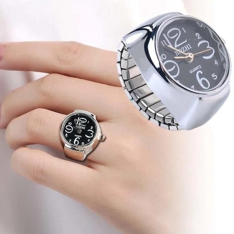 Women's Men's Ring Watch – Analogue Quartz Finger Watch Ring