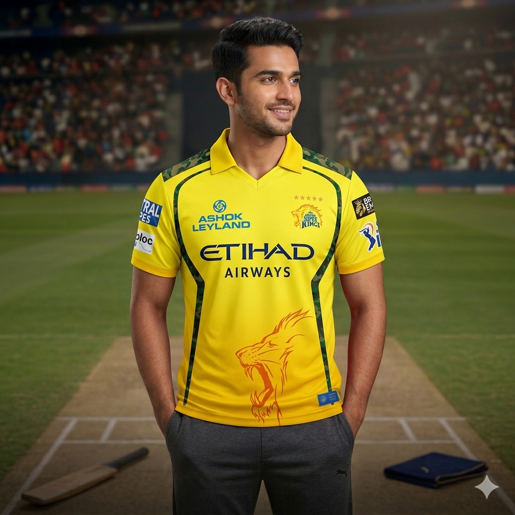 CSK Dhoni Jersey + Free Gift