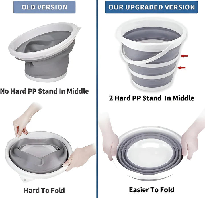 PVC Coated Collapsible Foldaway Bucket